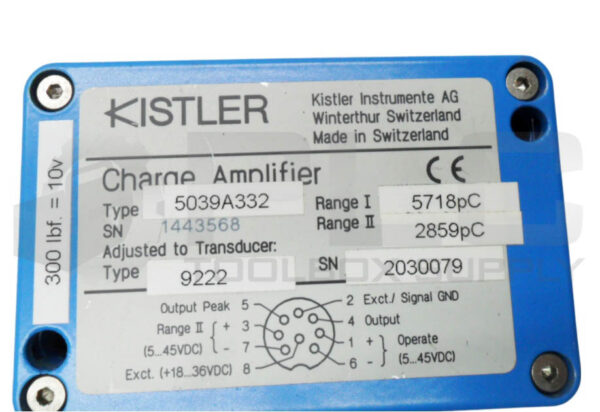 KISTLER 5039A332 CHARGE AMPLIFIER 18-36VDC - Image 4