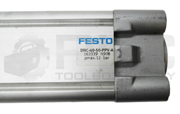 FESTO DNC-40-50-PPV-A PNEUMATIC CYLINDER 12BAR 163339 - Image 4