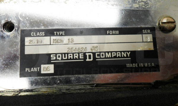 SQUARE D 2510 MCW13 /B MANUAL STARTER W/ 2510 MC03 /A STARTER 575VAC 10HP - Image 7