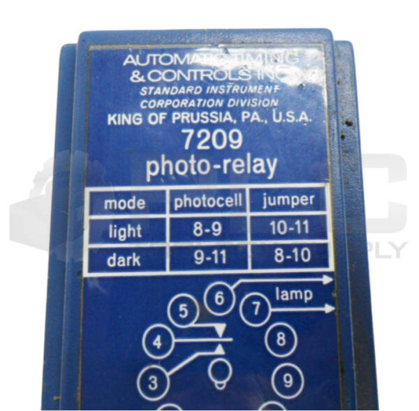 AUTOMATIC TIMING & CONTROLS INC 7209 PHOTO RELAY - Image 5