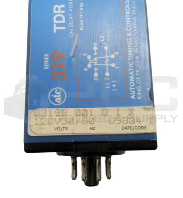 ATC 0319B 001 Q 1 X TIME DELAY RELAY 120V 50/60HZ TDR SS - Image 6