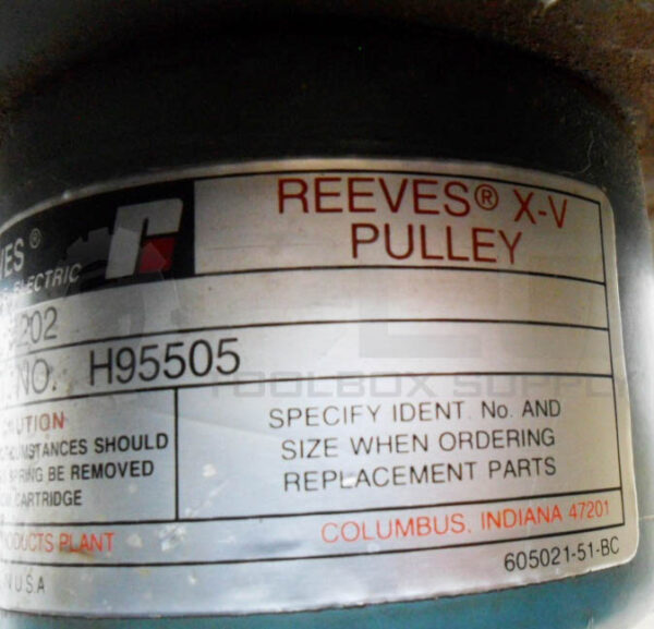 RELIANCE ELECTRIC H95505 REEVES X-V PULLEY SIZE 7202 - Image 5