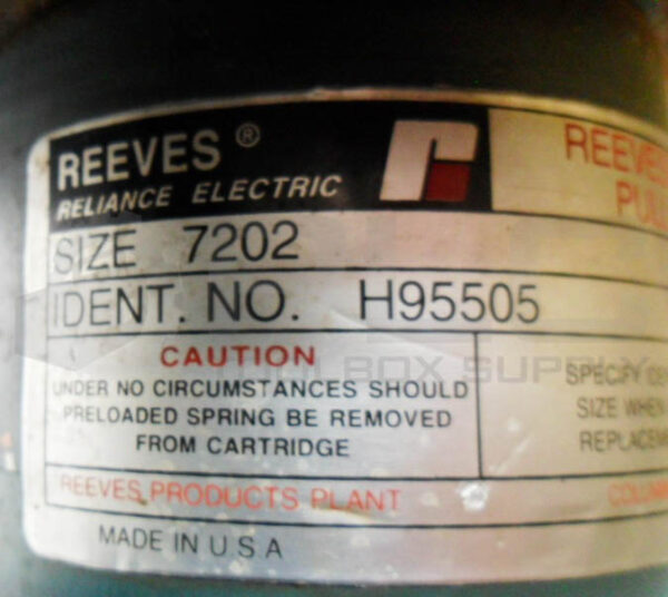 RELIANCE ELECTRIC H95505 REEVES X-V PULLEY SIZE 7202 - Image 6
