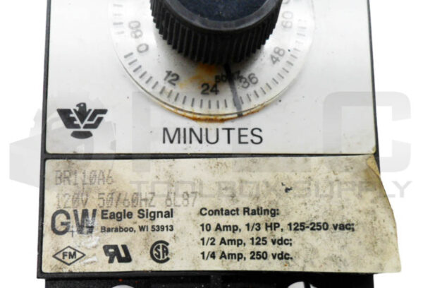 EAGLE SIGNAL BR110A6 TIMER 0-60MINS 120V 50/60HZ 10A 1/3HP - Image 5