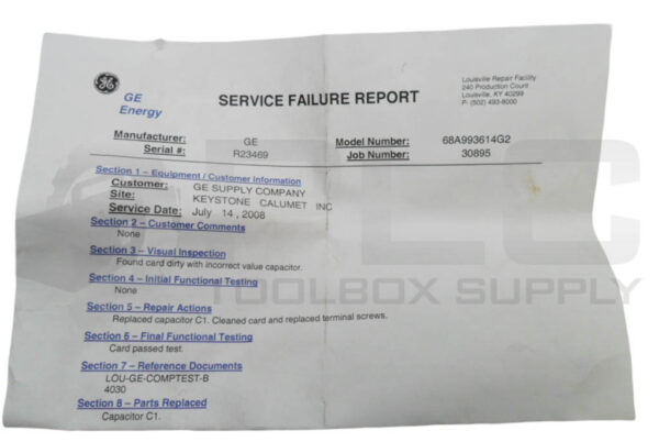 REPAIRED GENERAL ELECTRIC PWB68A993614G2 CIRCUIT BOARD - Image 6