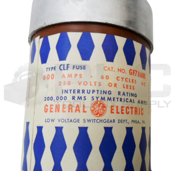 GENERAL ELECTRIC GF7A600 CLF FUSE 600A 250V 60HZ - Image 3