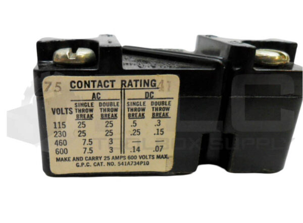 NEW GENERAL ELECTRIC 541A734P10 LIMIT SWITCH 600V 25A - Image 4