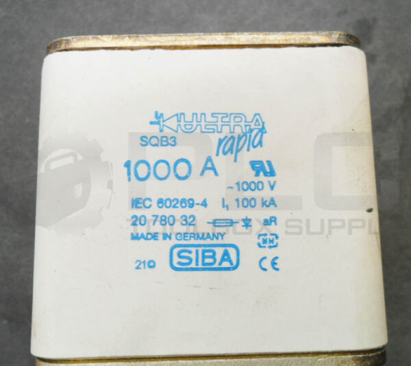 NEW SIBA SQB3 ULTRA RAPID FUSE 1000A 1000V - Image 4