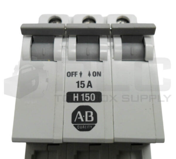 ALLEN BRADLEY 1492-CB3H150 /B CIRCUIT BREAKER 15A 480VAC - Image 5