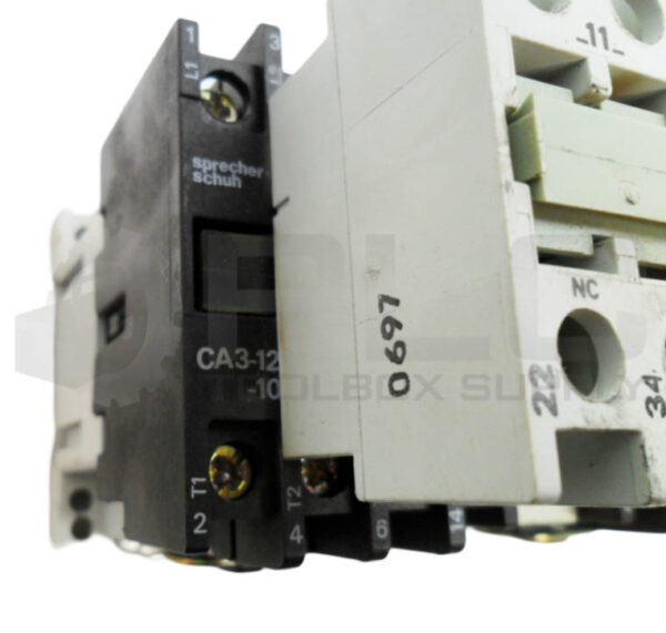 ABB CA3-12-10 REVERSING CONTACTOR W/ (2) CA3-P CONTACT BLOCK W/ CA3-9...72 - Image 8