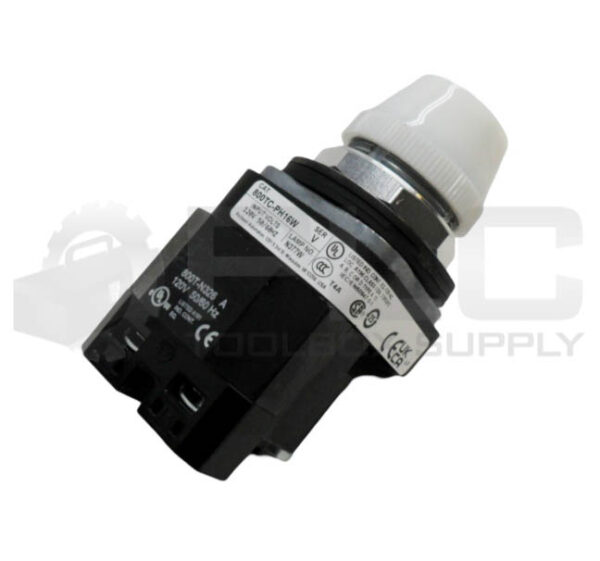 ALLEN BRADLEY 800TC-PH16W /V PILOT LIGHT WHITE W/ 800T-N326 /A COIL 120V 50/60HZ