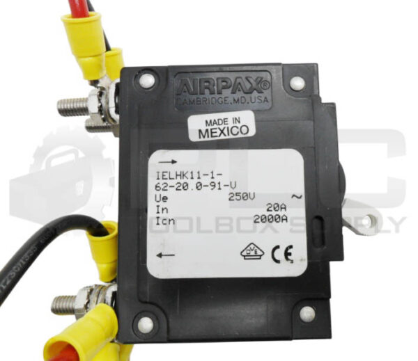 AIRPAX IELHK11-1-62-20.0-91-V CIRCUIT BREAKER 20A 250V 50/60HZ R1348 - Image 4