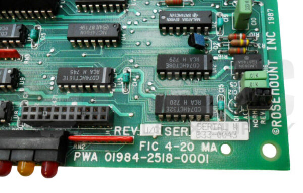 ROSEMOUNT PWA 01984-2518-0001 CIRCUIT BOARD FIC 4-20MA - Image 6