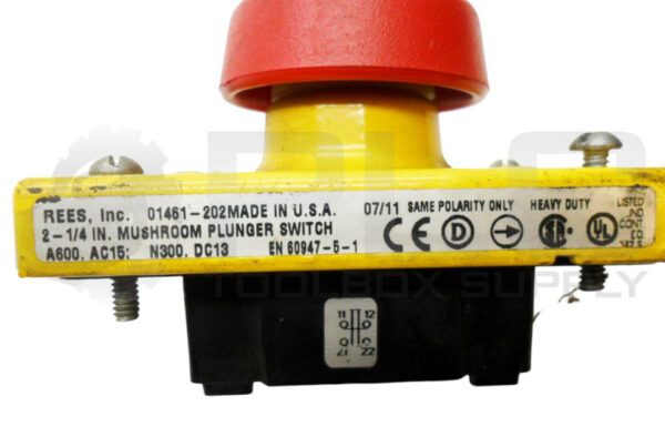 REES 01461-202 HEAVY DUTY PUSH PULL BUTTON 2-1/4" - Image 4