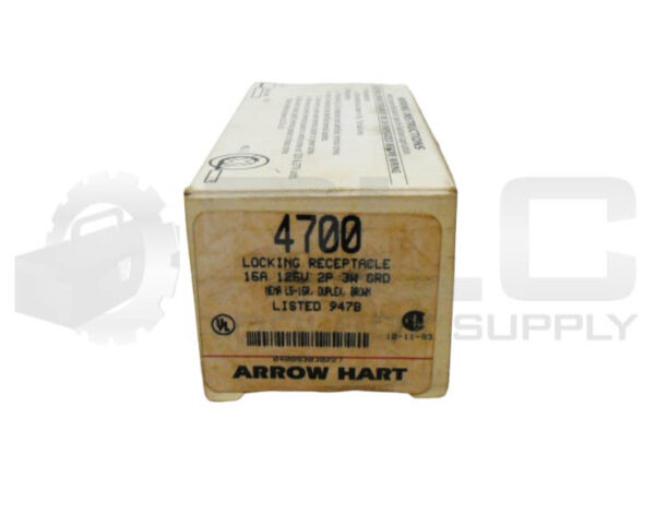 LOT OF 2 NEW ARROW HART 4700 LOCKING RECEPTACLE 15A 125V 2P 3W *READ* - Image 5