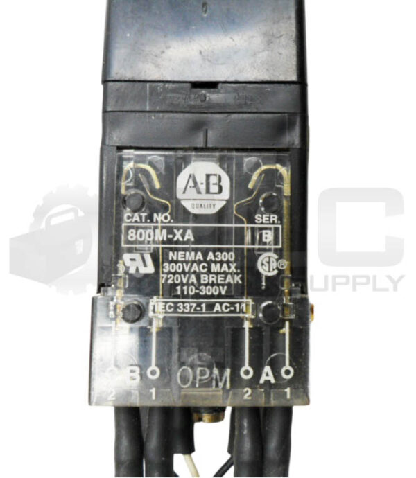 ALLEN BRADLEY 800MR-N61Q /A SELECTOR SWITCH W/ (2) 800M-XA /B *READ* - Image 4