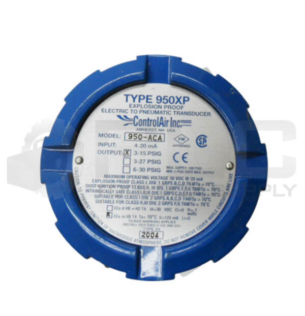 CONTROL AIR 950-ACA ELECTRIC TO PNEUMATIC TRANSDUCER 3-15PSIG 950XP - Image 2