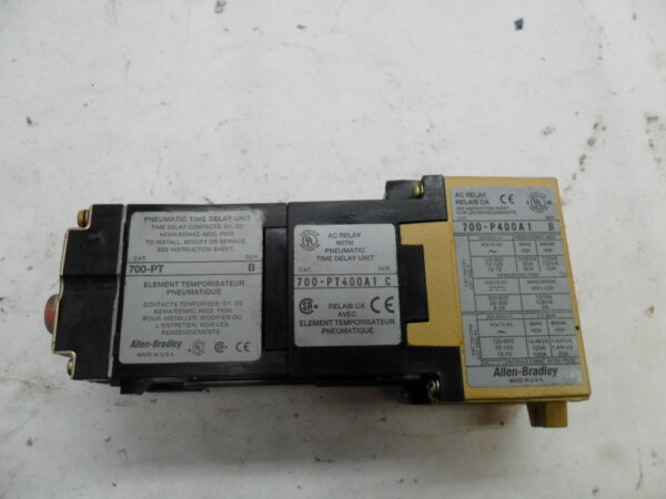 ALLEN BRADLEY 700-P400A1 /B AC RELAY W/ 700-PT400A1 /C W/ 700-PT /B W/ PA236 - Image 4