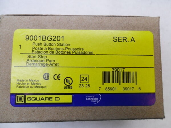 NEW SQUARE D 9001BG201 /A PUSH BUTTON STATION START-STOP - Image 5