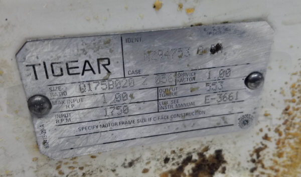 DODGE TIGEAR MZ94753 GEAR REDUCER 1HP 1750RPM, MR94753 - Image 4