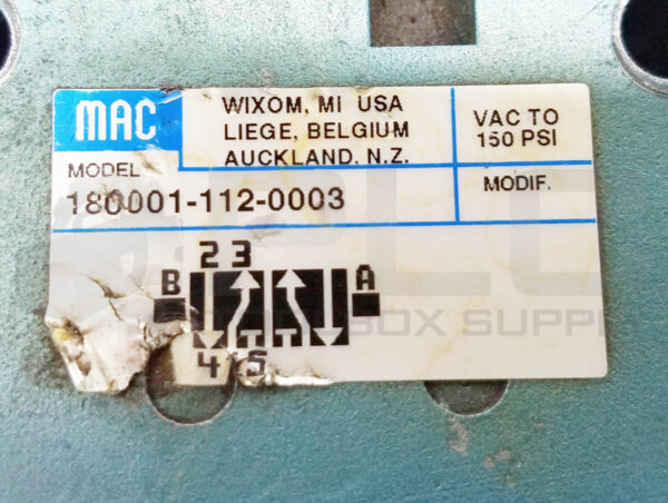 MAC 180001-112-0003 VALVE 150PSI - Image 3