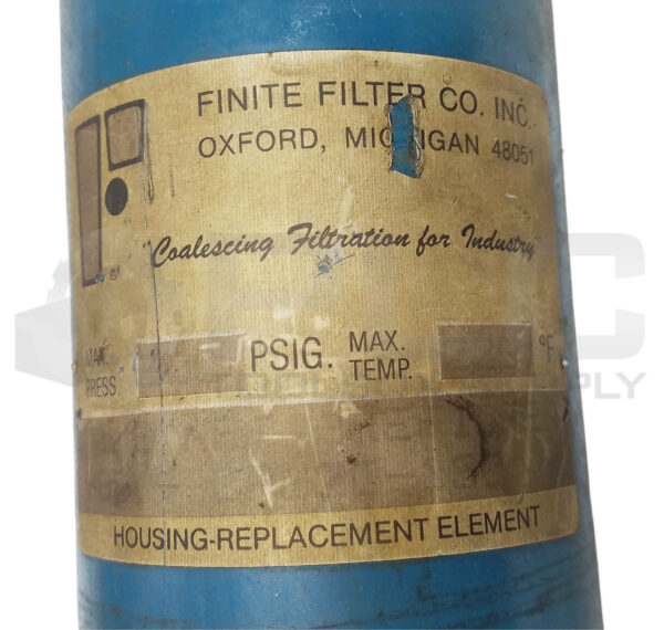 FINITE FILTER ELEMENT HOUSING 4" OD x 20" L, 300PSIG 225F - Image 4