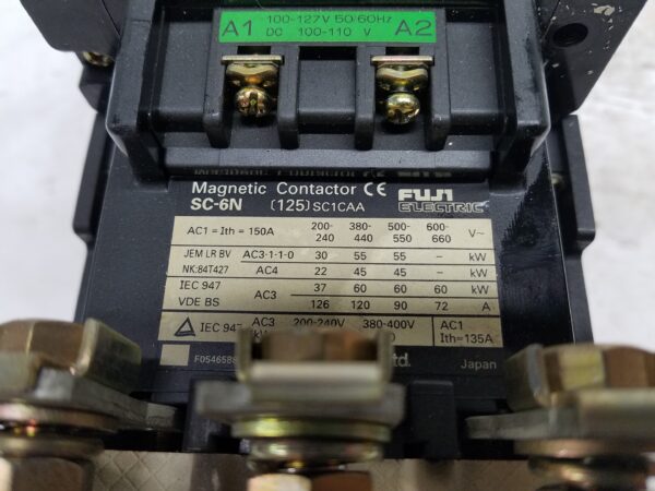 FUJI ELECTRIC SC-6N CONTACTOR 660V 150A - Image 6