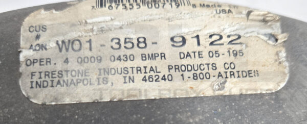 FIRESTONE W01-358-9122 AIR SPRING BAG *READ* - Image 5