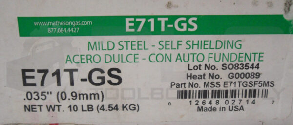NEW MATHESON E71T-GS WELDING WIRE .035" - Image 6