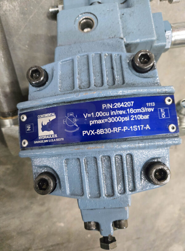 CONTINENTAL HYDRAULICS PVX-8B30-RF-P-1S17-A HYDRAULIC VANE PUMP 3000PSI; 264207 - Image 5