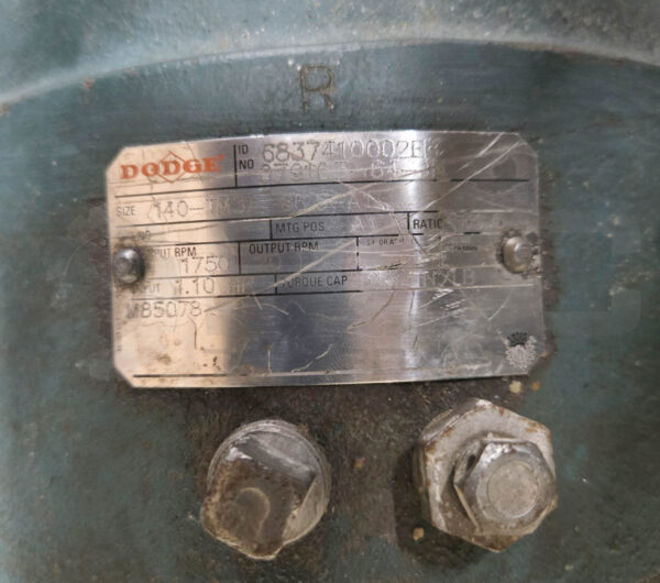 DODGE M85078 GEAR REDUCER 1750 RPM RATIO: 86.5 SIZE: 140-TM3A-86A5-A1 - Image 6