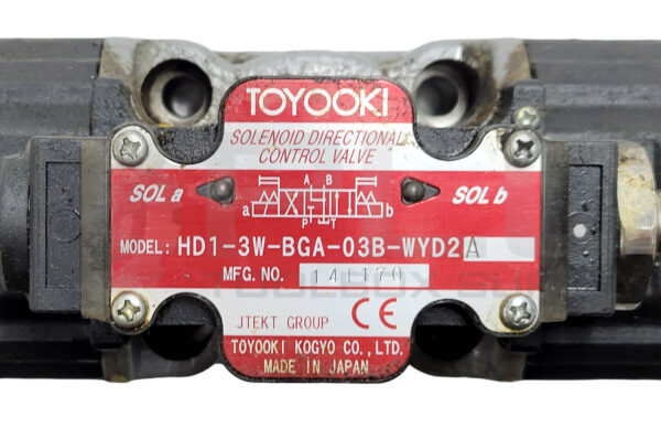 TOYOOKI KOGYO HD1-3W-BGA-03B-WYD2 DIRECTIONAL CONTROL VALVE - Image 5