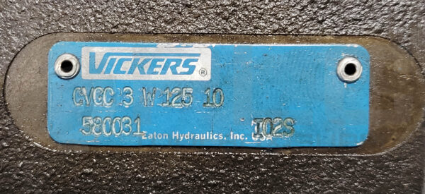 VICKERS CVGC 3 W 125 10 RELIEF VALVE - Image 3