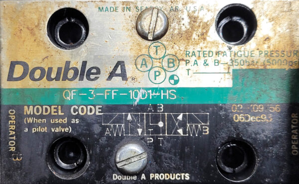 DOUBLE A QF-3-FF-10D1-HS SOLENOID VALVE - Image 4