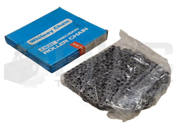 NEW WHITNEY CHAIN 40-1R HP SS ROLLER CHAIN 10FT 1/2" PITCH 240 LINKS