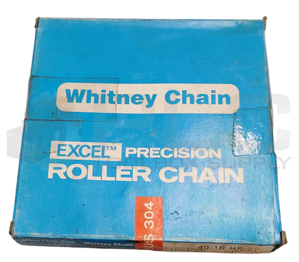 NEW WHITNEY CHAIN 40-1R HP SS ROLLER CHAIN 10FT 1/2" PITCH 240 LINKS - Image 2