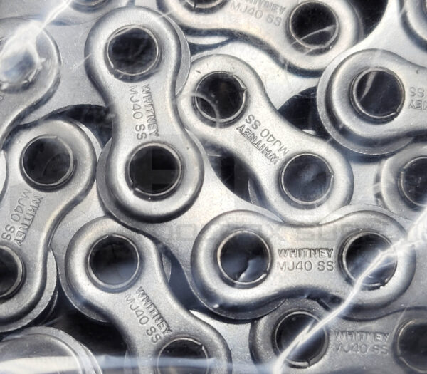 NEW WHITNEY CHAIN 40-1R HP SS ROLLER CHAIN 10FT 1/2" PITCH 240 LINKS - Image 4