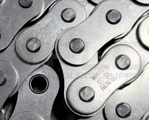 NEW WHITNEY RENOLD 60RIV 304SS CHAIN EXCEL 3/4" PITCH 6FT REMAINING - Image 4