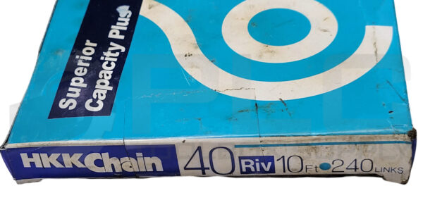 SEALED NEW HKK 40RIV ROLLER CHAIN 10FT 240 LINKS - Image 3