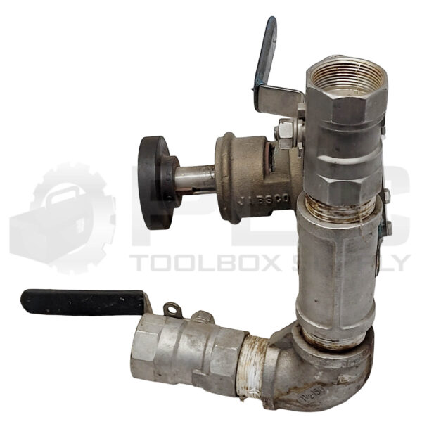 JABSCO 6400-0004 IMPELLAR PUMP W/ (2) CF8M VALVE 1-1/2" 800WOG - Image 2