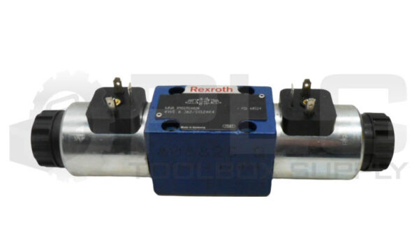 REXROTH R900904828 HYDRAULIC VALVE 4WE 6 J62/EG24K4 W/ (2) R900021389 COIL 24VDC