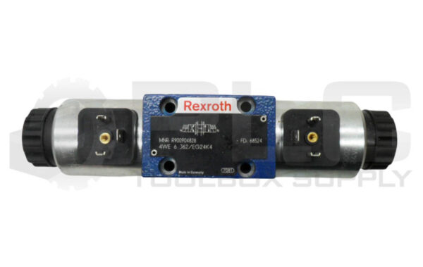 REXROTH R900904828 HYDRAULIC VALVE 4WE 6 J62/EG24K4 W/ (2) R900021389 COIL 24VDC - Image 2