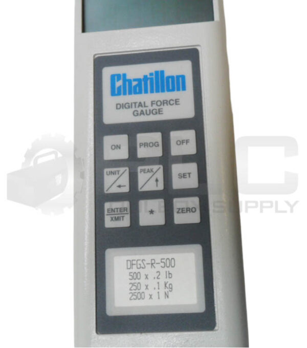 CHATILLON DFGS-R-500 DIGITAL FORCE GAUGE W/ REMOTE 500 LOAD CELL - Image 6