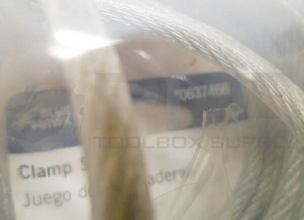 SEALED NEW BLUE HAWK 0637466 WIRE ROPE/CABLE AND CLAMP SET - Image 4