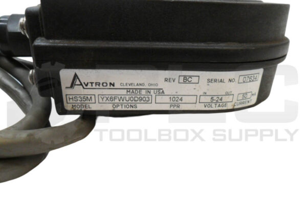 AVTRON HS35M YX6FWU0D903 MAGNETIC HOLLOW SHAFT ENCODER 5-24V 1024 PPR - Image 4