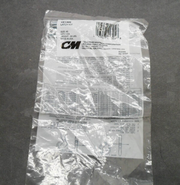 LOT OF 2 SEALED NEW COLUMBUS MCKINNON 4X1305 LATCH KIT - Image 2