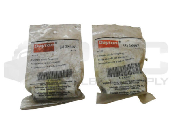 LOT OF 2 SEALED NEW DAYTON 2X497 FLEXIBLE SHAFT COUPLING FC-25 *READ*