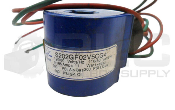 GC VALVES S202GF02V5CG4 COIL 110-120V 50/60HZ 0.185A - Image 4