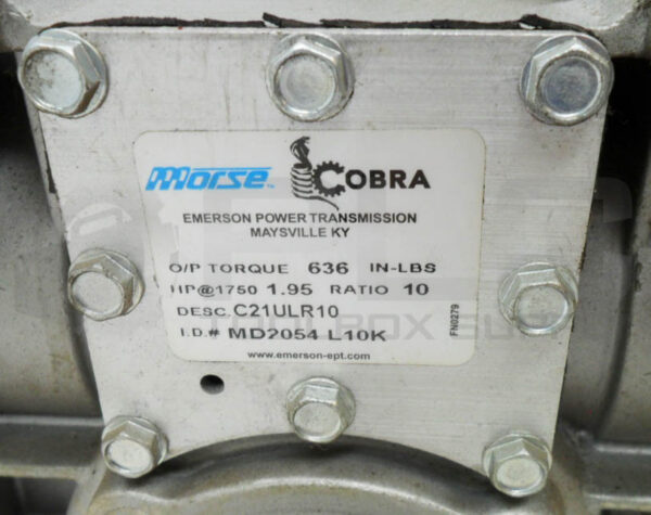 MORSE COBRA C21ULR10 GEAR BOX 1750HP MC2054L10K - Image 5