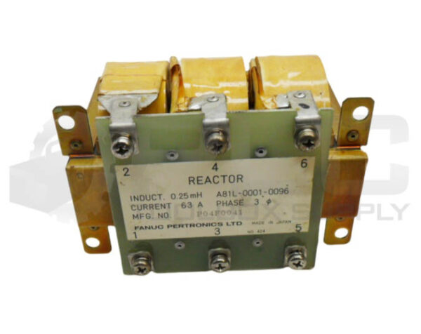 FANUC A81L-0001-0096 REACTOR 3PH 63A P04F0041 - Image 4